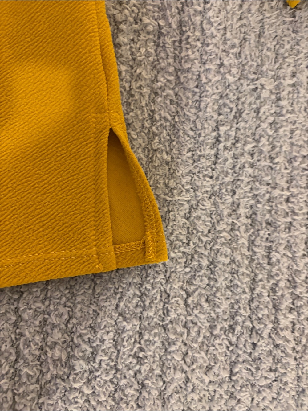 Green Envelope Mustard Textured Boatneck Long Sleeve Top - Picture 7 of 13